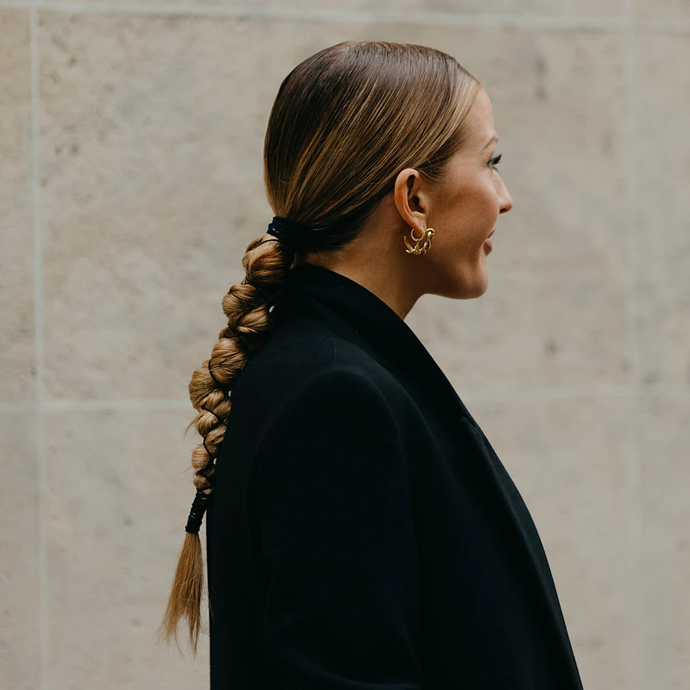 Chunky Honey Blonde Braid Chunky Honey Blonde Braid — Winter Party Hairstyles