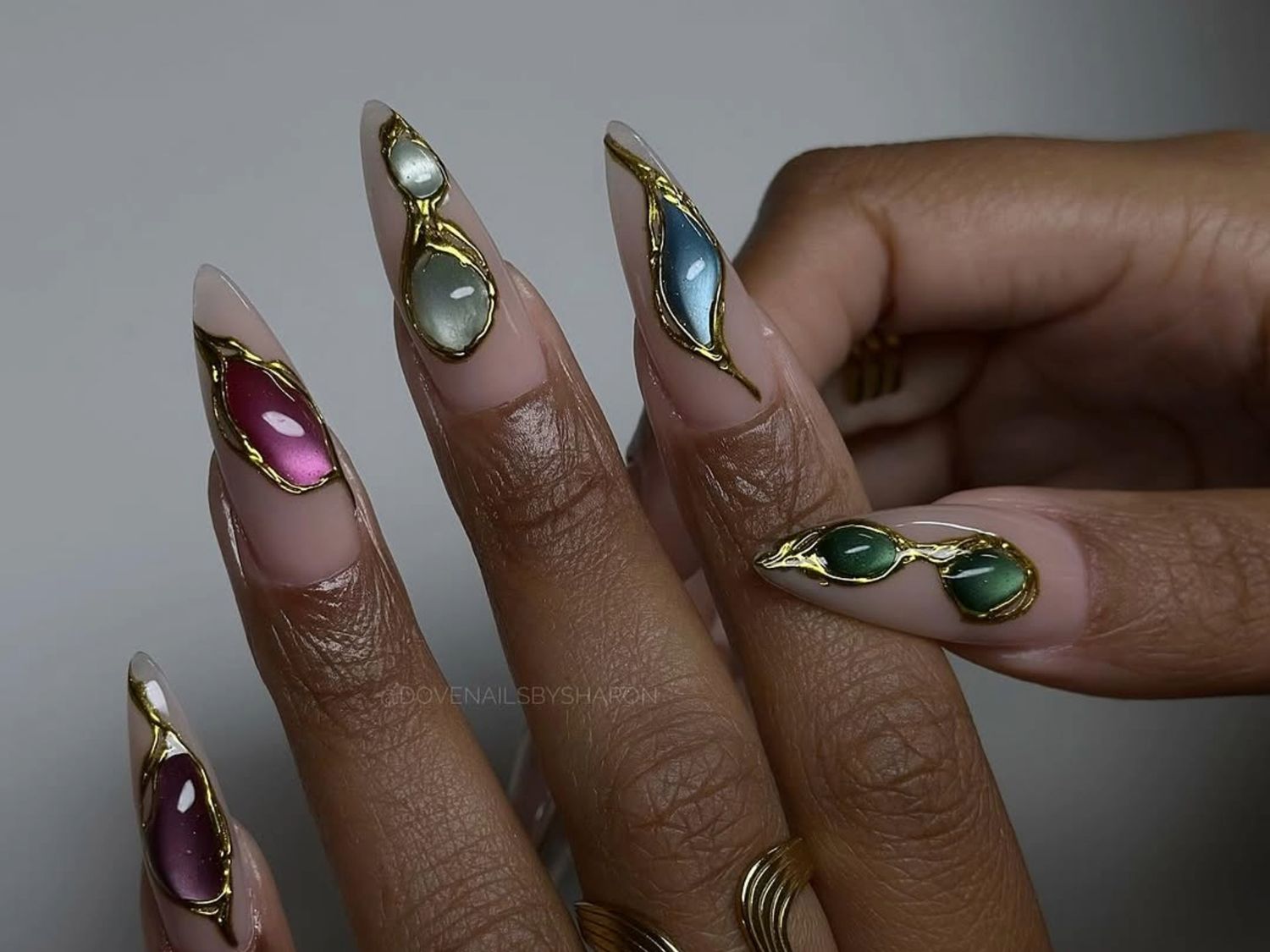 Jewel-Like Embellished Stiletto Nails Jewel-Like Embellished Stiletto Nails — New Years Stiletto Nails 2027