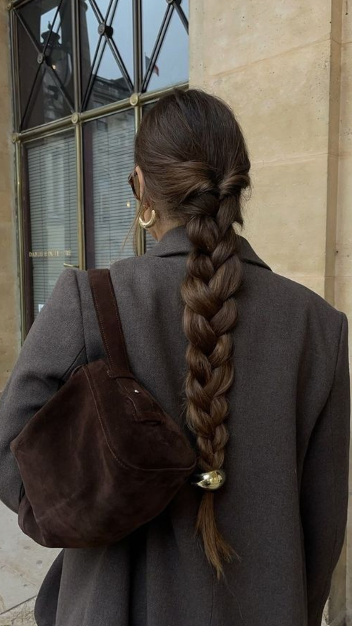Chunky Braid With Gold Accessory Chunky Braid With Gold Accessory — Winter Natural Hairstyles