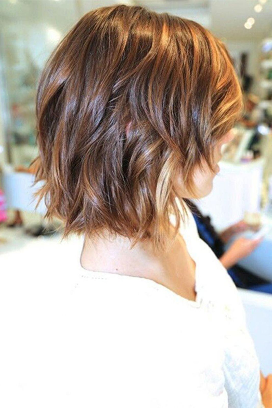 каштановый с мелированием Visual Idea каштановый с мелированием Visual Idea — Winter Haircuts for Thin Hair
