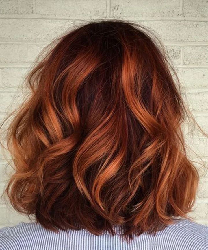 Collarbone Visual Idea Collarbone Visual Idea — Winter Auburn Hair Color