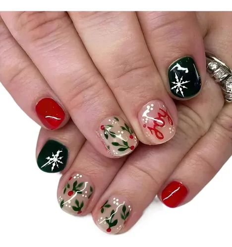 Clean Execution Visual Idea — Short Christmas Square Nails 2026