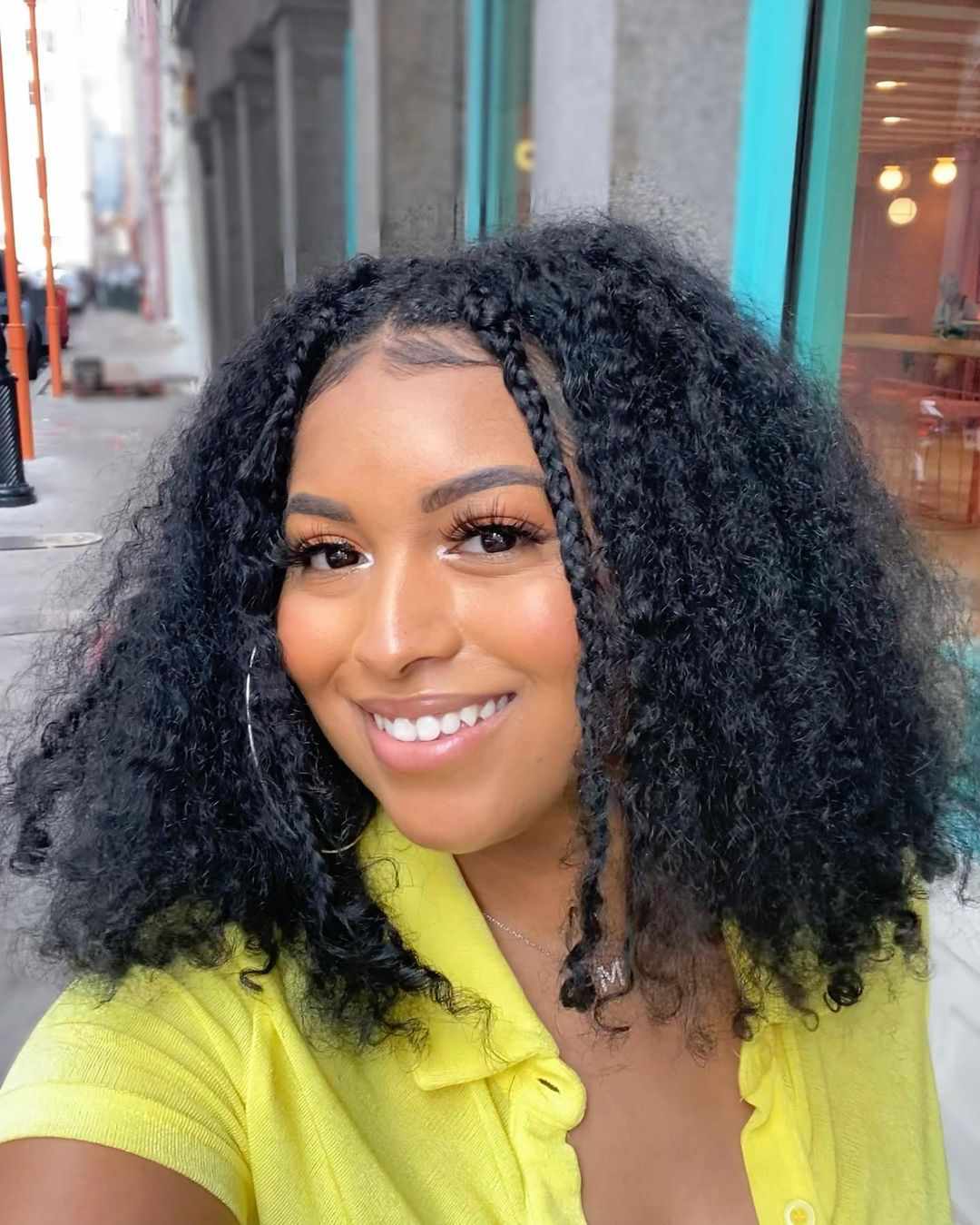 Layered Bob With Braided Face-Framing Layered Bob With Braided Face-Framing — Winter Haircuts for Black Women