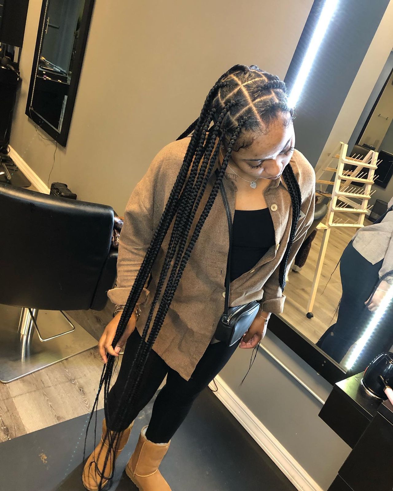 Box Braids Visual Idea Box Braids Visual Idea — Winter Braids for Black Women
