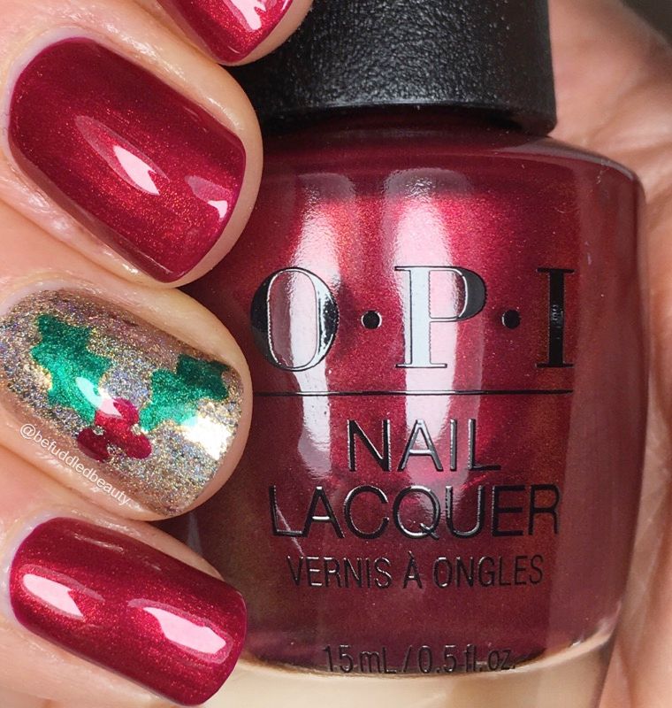 Metallic Shimmer Glitter Visual Idea — Holiday Nail Colors 2026