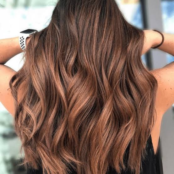 Layers Medium Brown with Warm Cinnamon Highlights Layers Medium Brown with Warm Cinnamon Highlights — Cinnamon Brown Hair