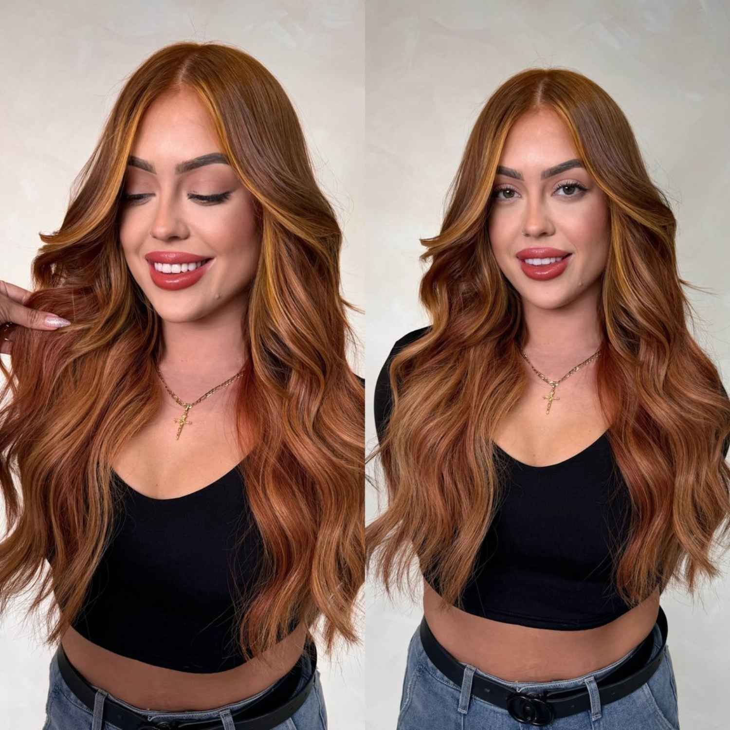 Auburn Base With Copper Highlights Visual Idea Auburn Base With Copper Highlights Visual Idea — Winter Auburn Hair Color