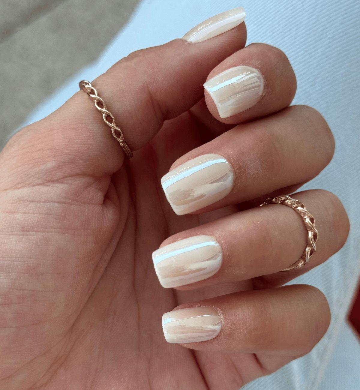 Light Blue Brush Strokes Visual Idea Light Blue Brush Strokes Visual Idea — Winter Nail Colors for Short Nails