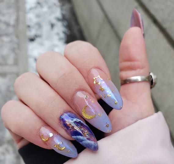 Visible Visual Idea Visible Visual Idea — Winter Purple Nails