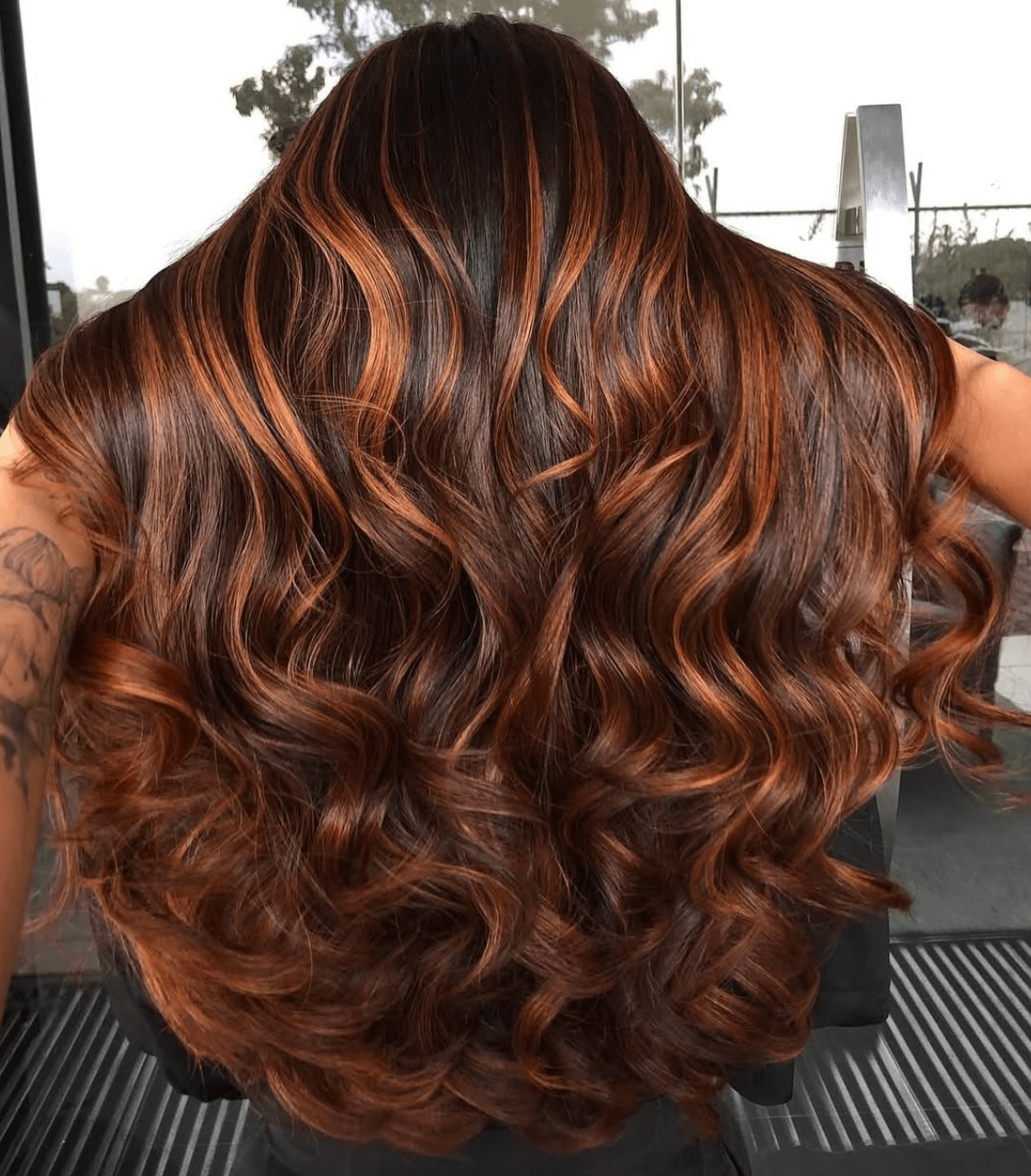 Dark Brown With Copper Auburn Ribbons Dark Brown With Copper Auburn Ribbons — Dark Winter Hair Colors