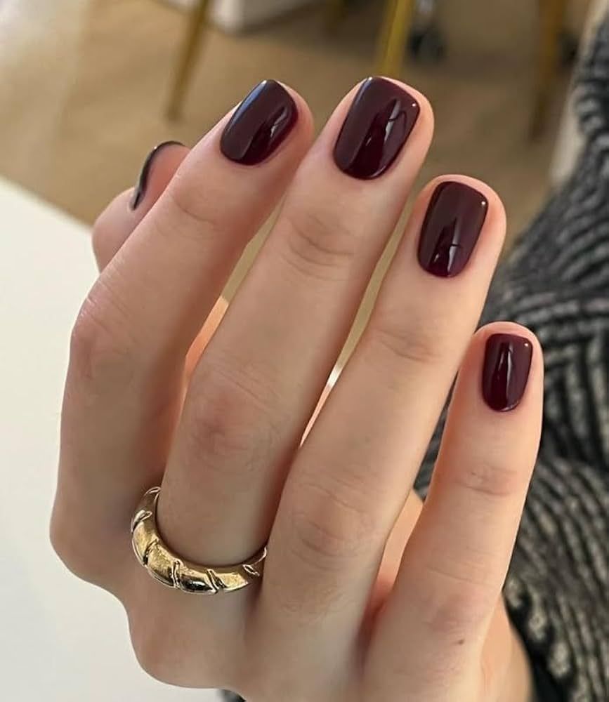 Solid Color Visual Idea Solid Color Visual Idea — Winter Nail Colors for Short Nails