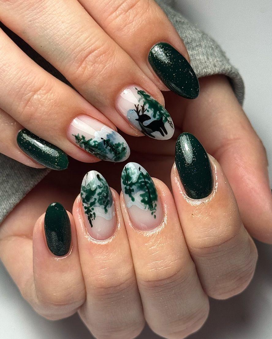 Both Hands Close-Up Visual Idea — Winter Nails for Teens