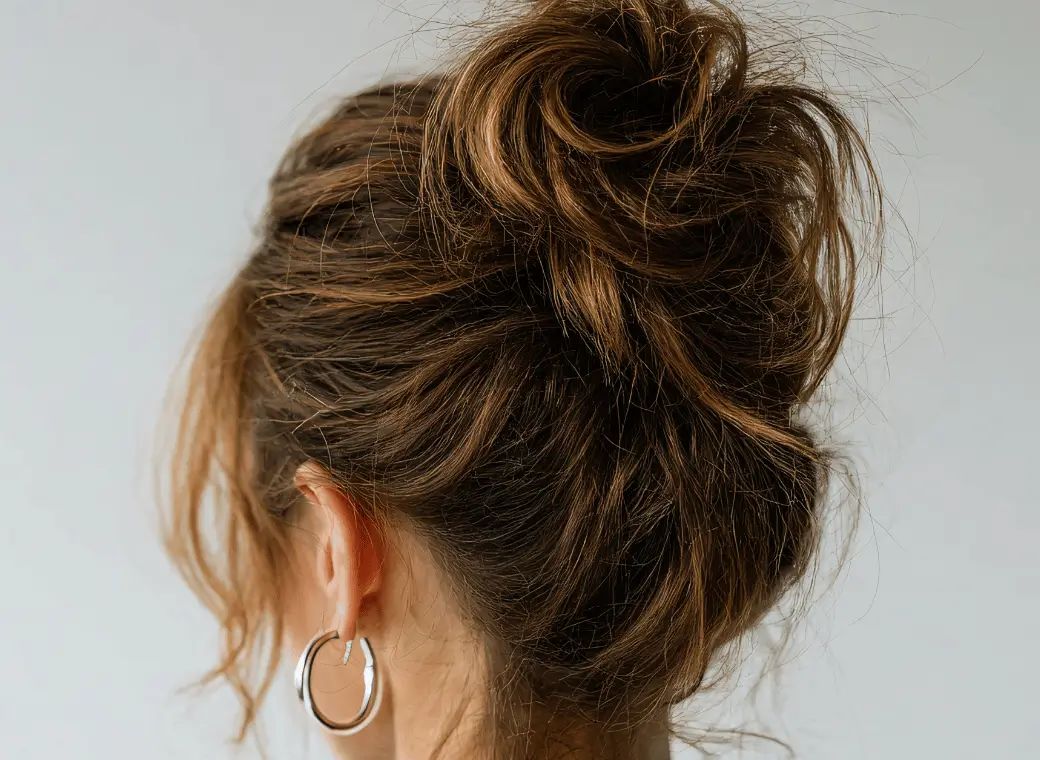 Blonde Classic Low Bun With Texture — Winter Bun Hairstyles