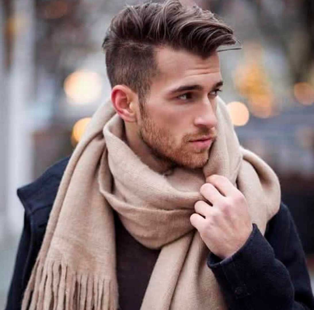 Fade With Textured Upward Top — Winter Hairstyles for Men