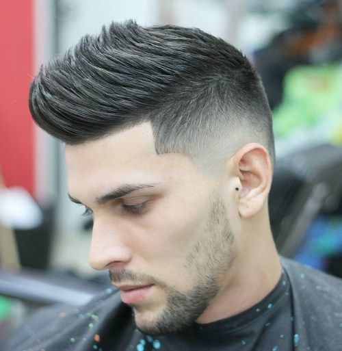 High Fade With Textured Top Visual Idea — Winter Hairstyles for Men
