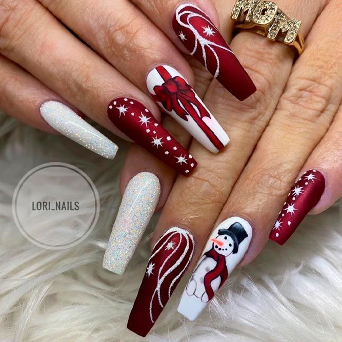 Precise Stamping And Glitter Application Visual Idea Precise Stamping And Glitter Application Visual Idea — New Years Coffin Nails 2027