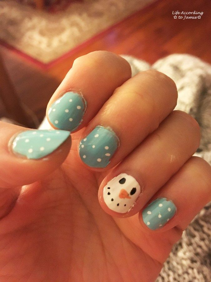 Winter Visual Idea — Winter Nails for Teens