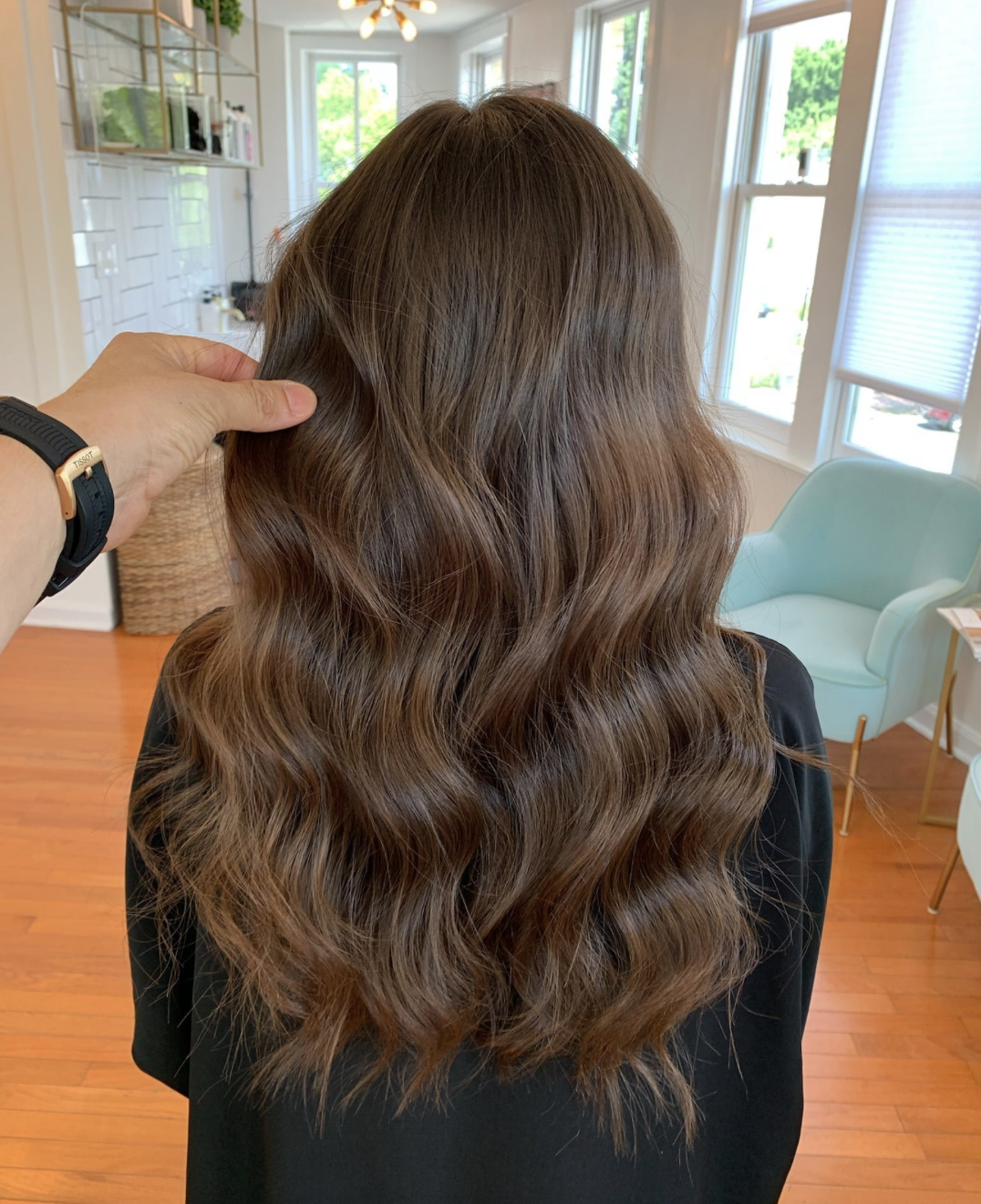 Medium Brown With Caramel Highlights Medium Brown With Caramel Highlights — Low Maintenance Winter Hair Colors