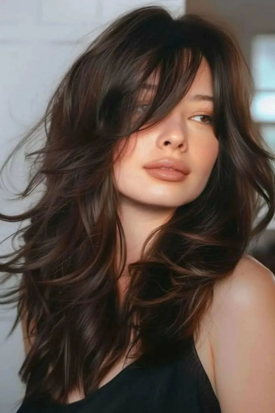 Mid-Back Sweeping Layers — Winter Haircuts for Straight Hair