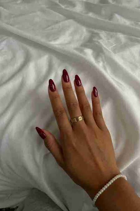 Deep Burgundy Visual Idea Deep Burgundy Visual Idea — Old Money Winter Nails