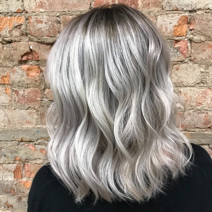 Ash Blonde With Icy Silver Highlights Ash Blonde With Icy Silver Highlights — Winter Hair Colors