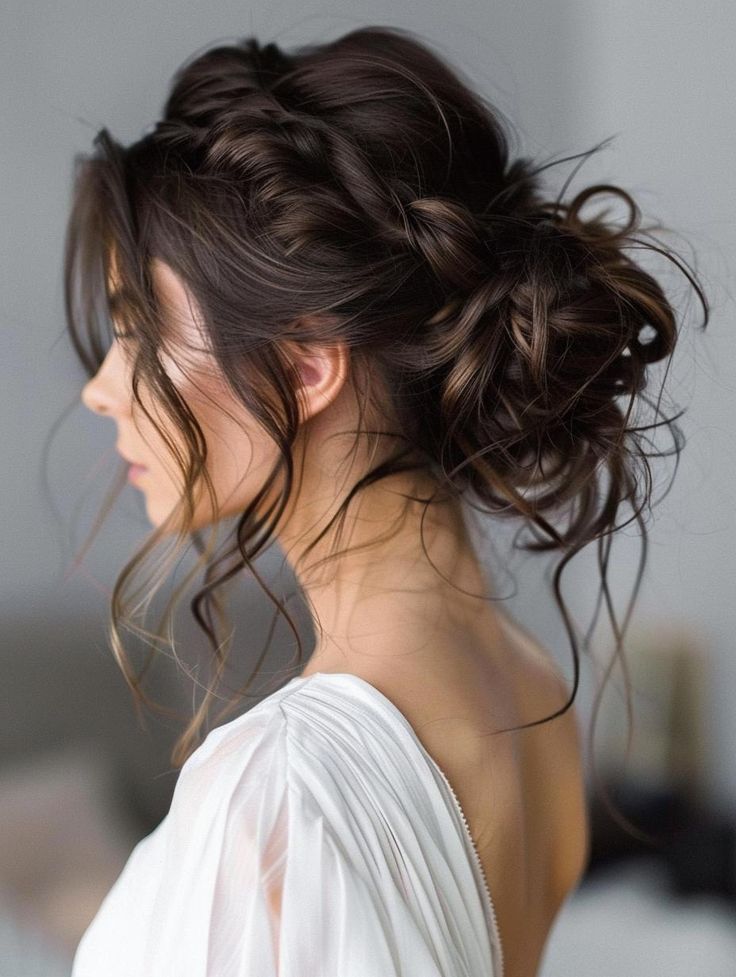 Loose Romantic Updo With Curls Loose Romantic Updo With Curls — Winter Updos