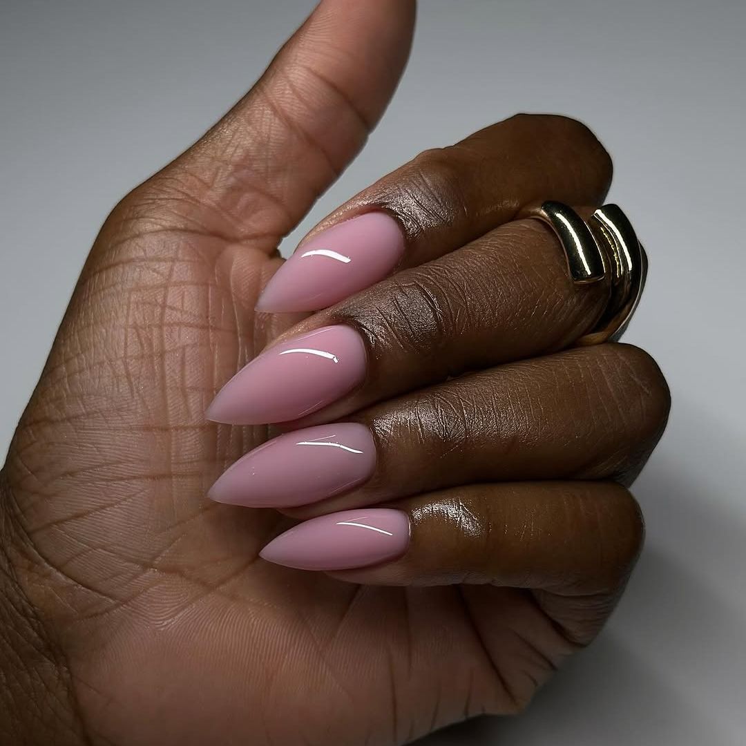Opaque Pale Pink Stilettos Opaque Pale Pink Stilettos — New Years Stiletto Nails 2027