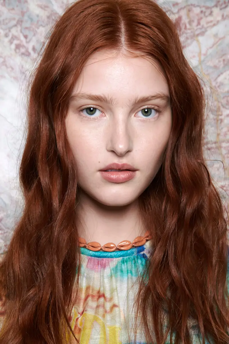 Copper Red With Golden Highlights Copper Red With Golden Highlights — Winter Hair Colors for Blue Eyes