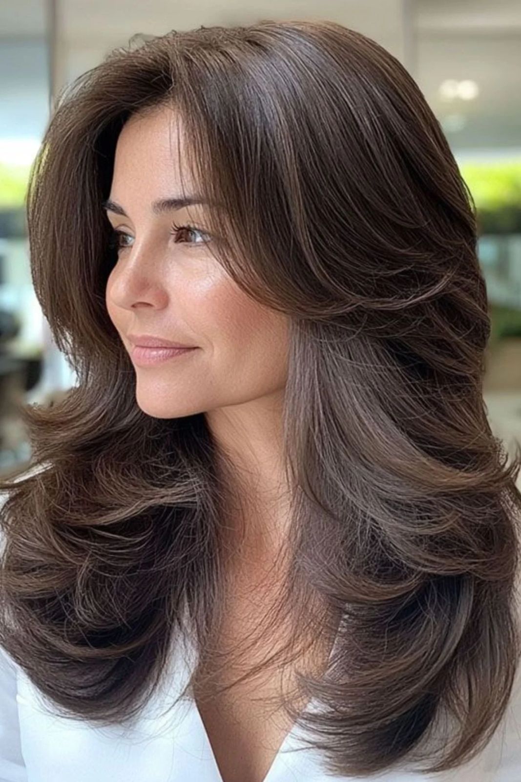 Long Layered Cut Mid-Back Voluminous Layers — Winter Haircuts for Straight Hair