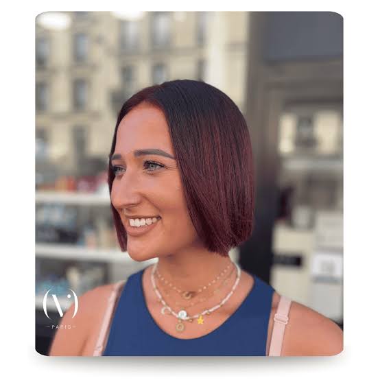 Sleek Burgundy Bob Sleek Burgundy Bob — Burgundy Hair Color