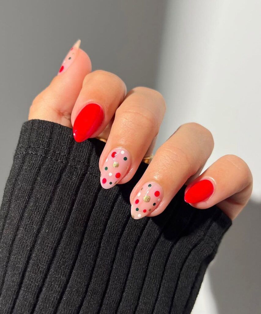 Clean Lines Precise Application Visual Idea Clean Lines Precise Application Visual Idea — Short Christmas Nails 2026