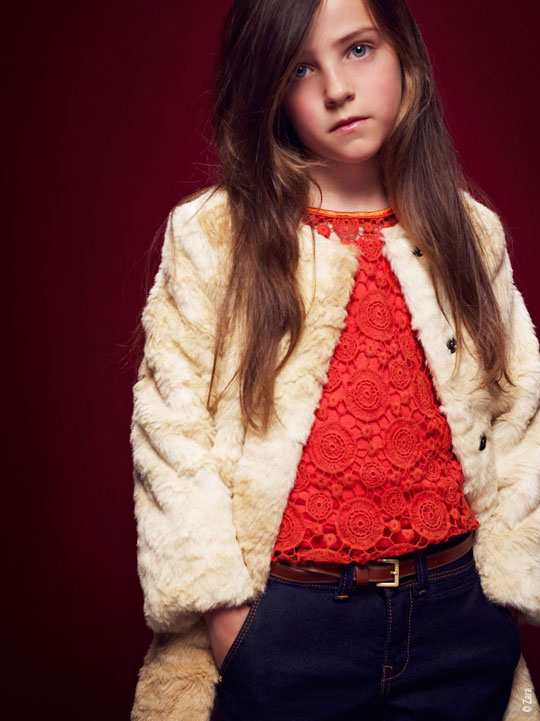Wavy Dark Brown with Side-Swept Bangs Wavy Dark Brown with Side-Swept Bangs — Winter Hairstyles for Kids