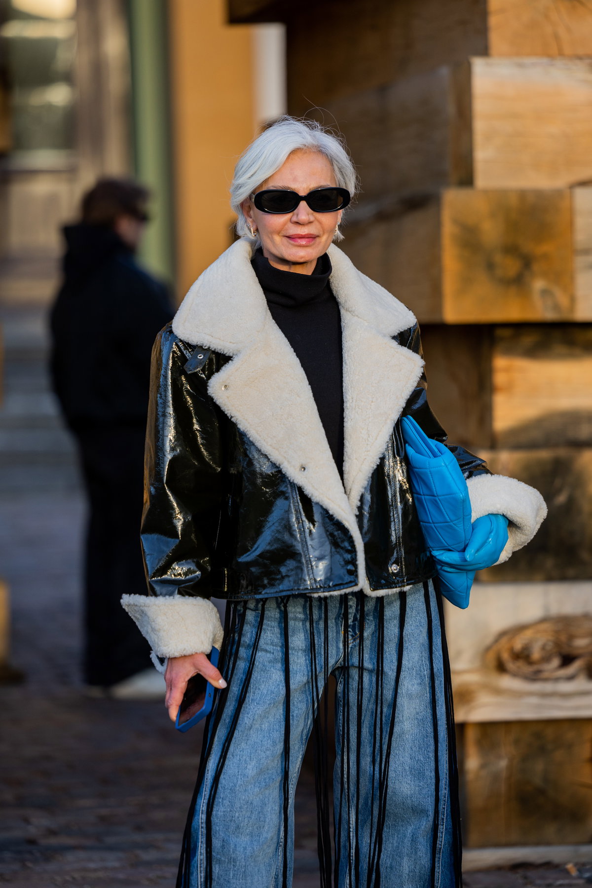 Slicked-Back Silver Pixie — Winter Hairstyles