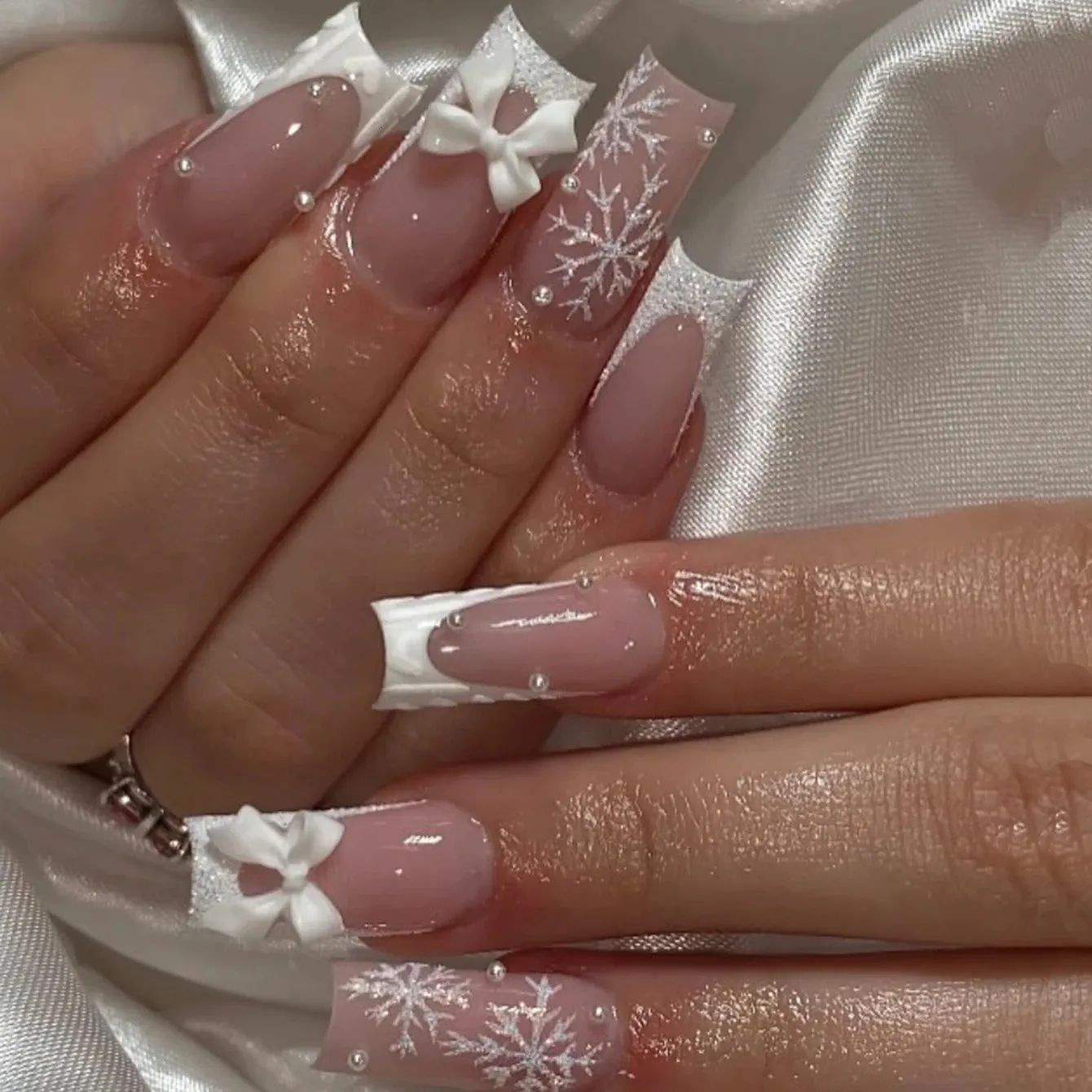 Winter Visual Idea Winter Visual Idea — Winter Lavender Nails