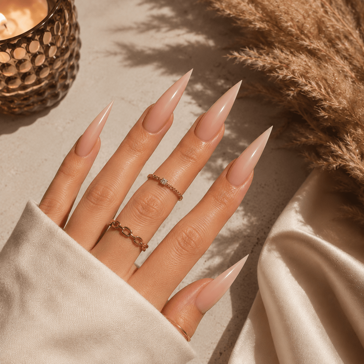 Solid Color Visual Idea Solid Color Visual Idea — Long Winter Nails