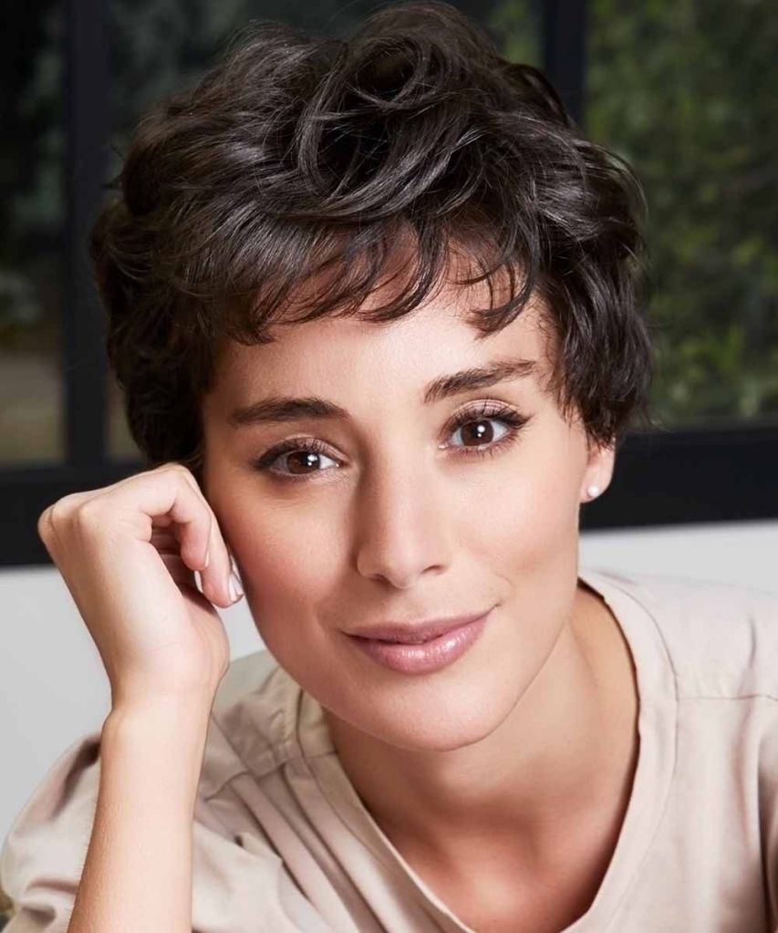 Voluminous Curly Pixie — Winter Haircuts for Women Over 40