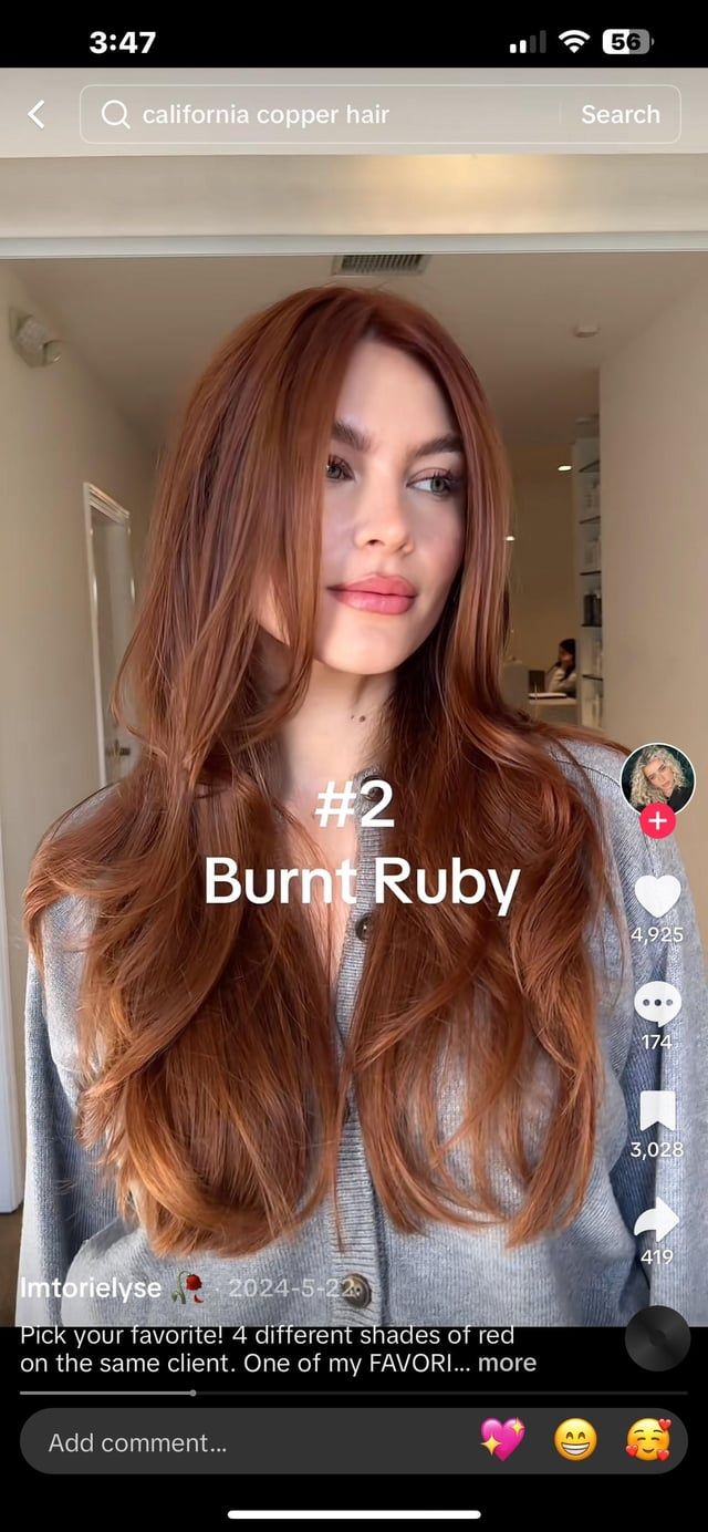Collarbone Warm Chestnut Brown With Side Bangs — Chestnut Brown Hair