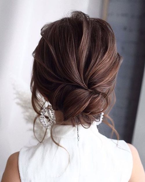Dark Brown Twisted Updo Dark Brown Twisted Updo — Winter Updos
