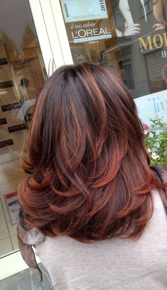 Shoulder Visual Idea Shoulder Visual Idea — Winter Auburn Hair Color