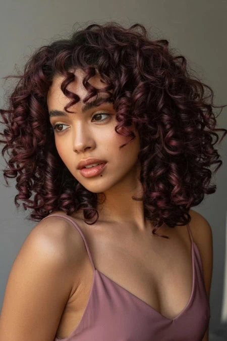 Deep Burgundy Cherry Cola Curls Deep Burgundy Cherry Cola Curls — Cherry Cola Hair Color