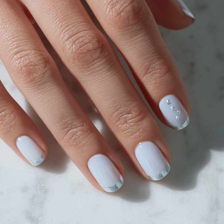 New Years Visual Idea New Years Visual Idea — New Years French Tip Nails 2027