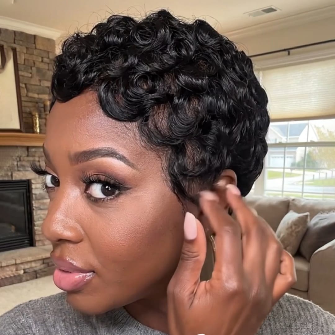 Black Pixie Finger Waves Black Pixie Finger Waves — Winter Pixie Haircuts