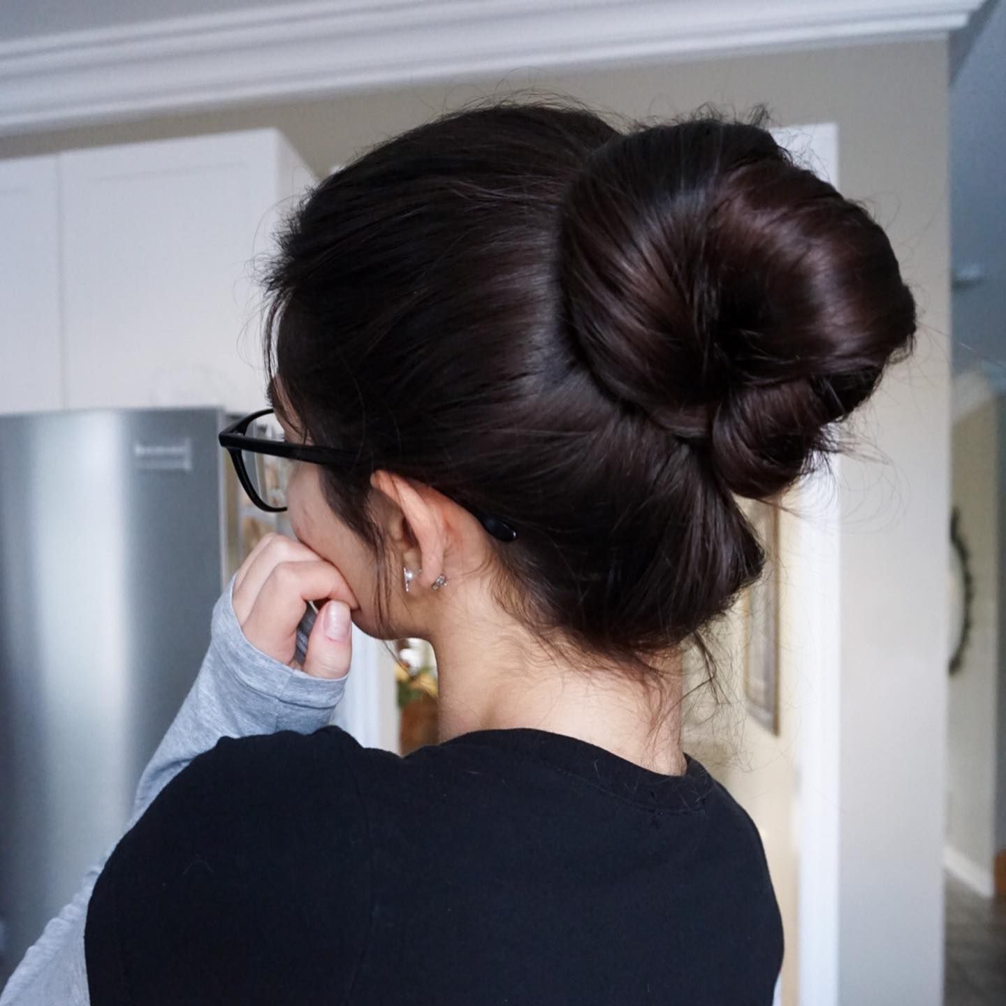 Voluminous Low Bun for Waist-Length Hair Voluminous Low Bun for Waist-Length Hair — Winter Hairstyles for Long Hair