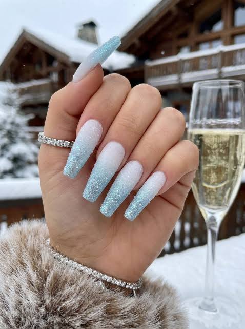 Full Glitter Gradient Visual Idea Full Glitter Gradient Visual Idea — New Years Coffin Nails 2027