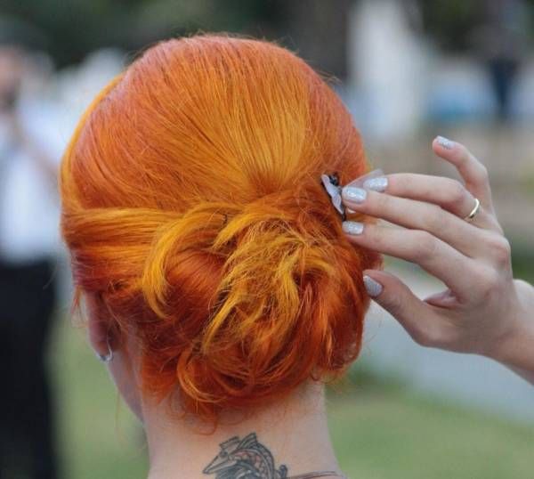 Mid-Back Visual Idea — Winter Bun Hairstyles
