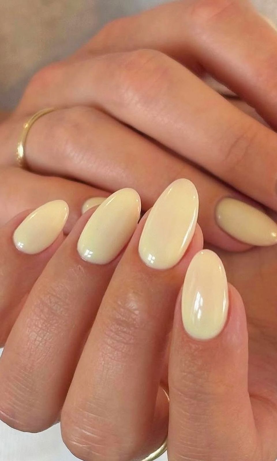 None Visual Idea — Winter Champagne Nails