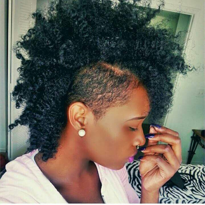 Dramatic Mohawk With Undercut Dramatic Mohawk With Undercut — Winter Haircuts for Black Women