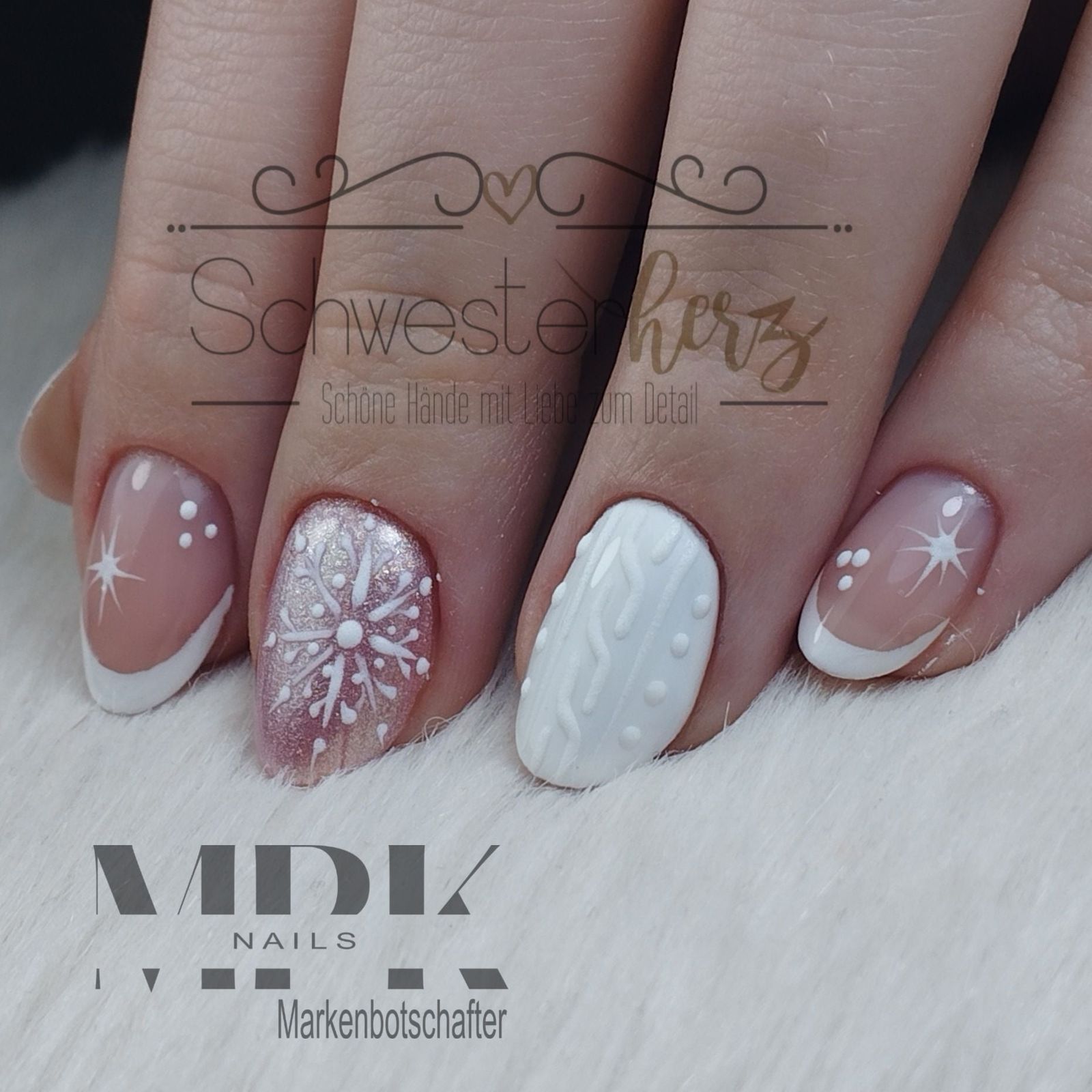 Sheer Pink Cable Knit Winter Art Sheer Pink Cable Knit Winter Art — Sparkly Winter Nails