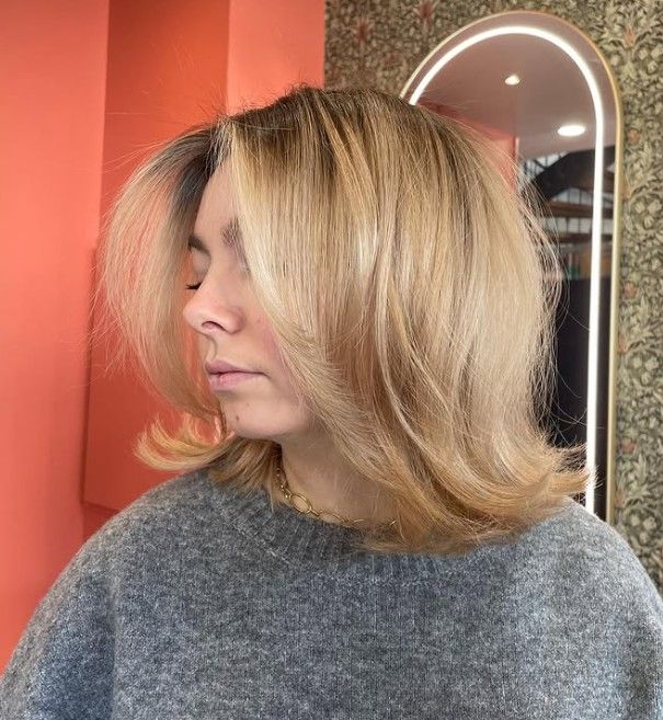 Collarbone Visual Idea Collarbone Visual Idea — Winter Haircuts with Curtain Bangs