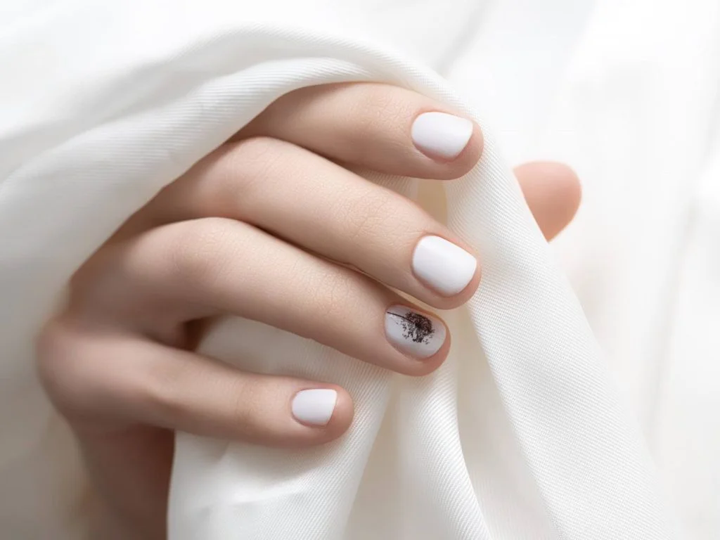 Abstract Matte White and Black Nails Abstract Matte White and Black Nails — Winter Matte Nails